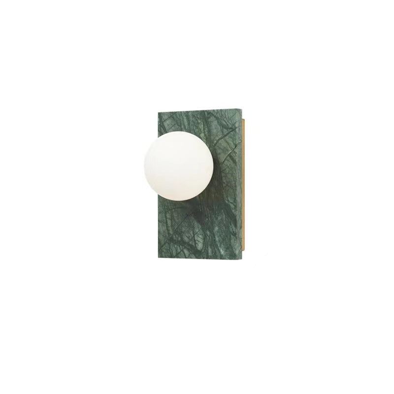 Marble Square Glass Ball Wall Lamp