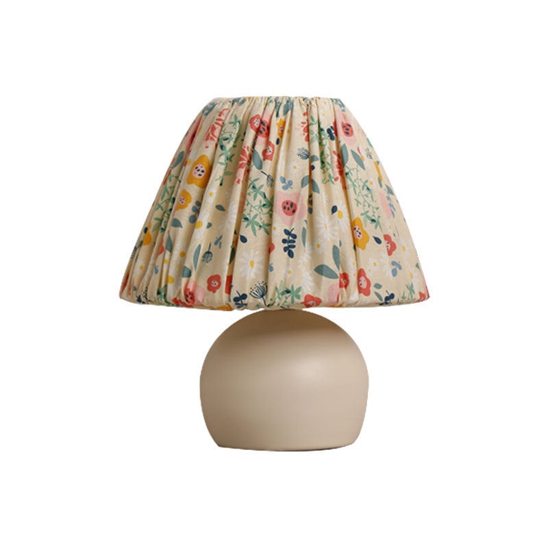 Pastoral Floral Pattern Fabric Table Lamp