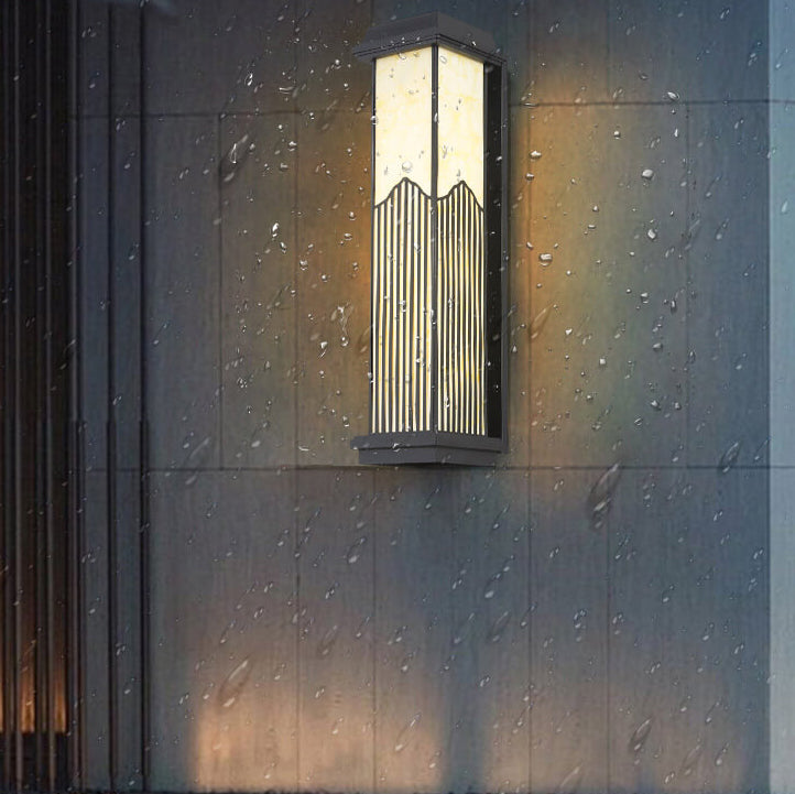 Aluminum Rectangular Column Outdoor Light