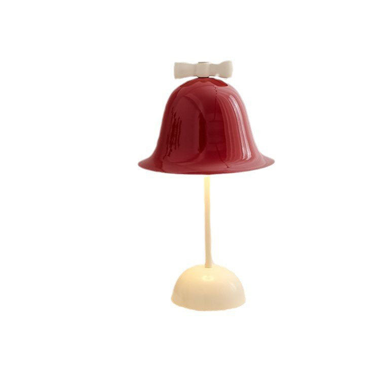 Cream Tone Bow Bell Table Lamp