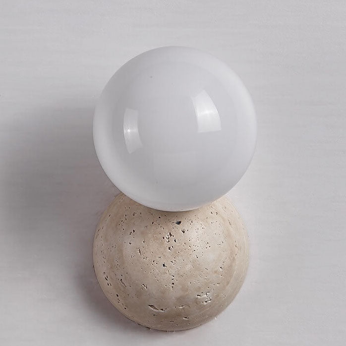 Round Ball Stone Wall Lamp