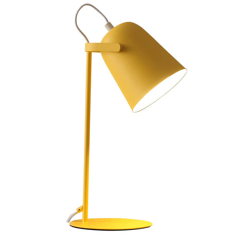 Macaron Color Iron Bucket Table Lamp
