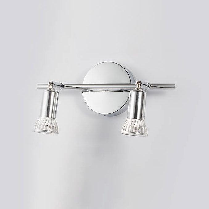 Pure Chrome Color Metal 2-Light Wall Lamp