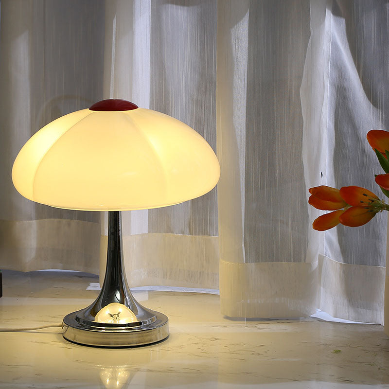 Mushroom Glass Iron Plating 4-Light Table Lamp