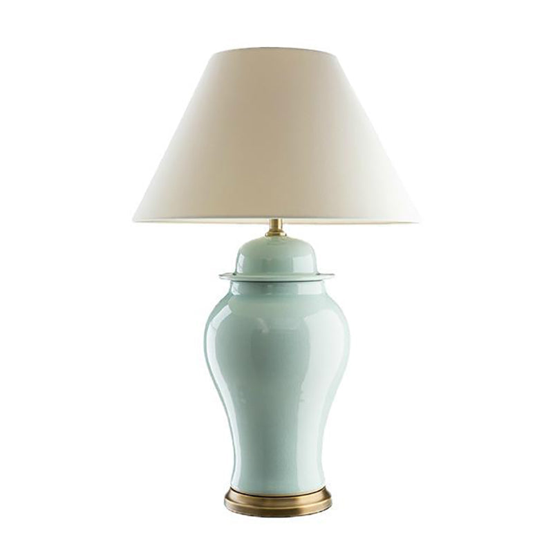 Ceramic Fabric Conic Vase Table Lamp