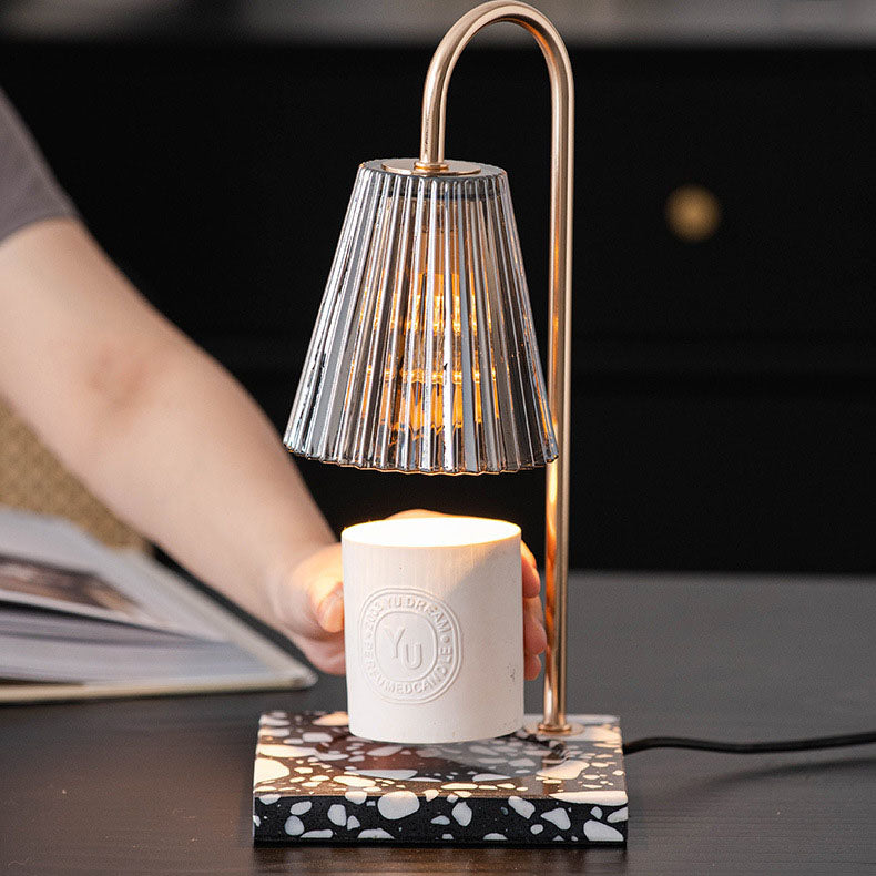 Terrazzo Glass Melting Wax Table Lamp