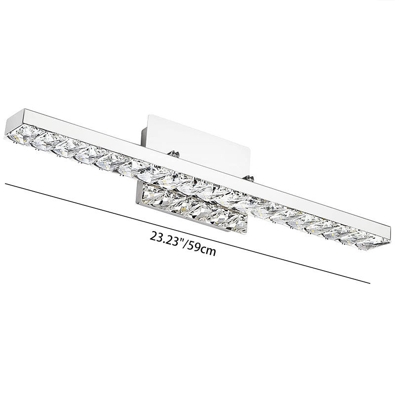 Strip Rectangular Rotatable Stainless Wall Lamp