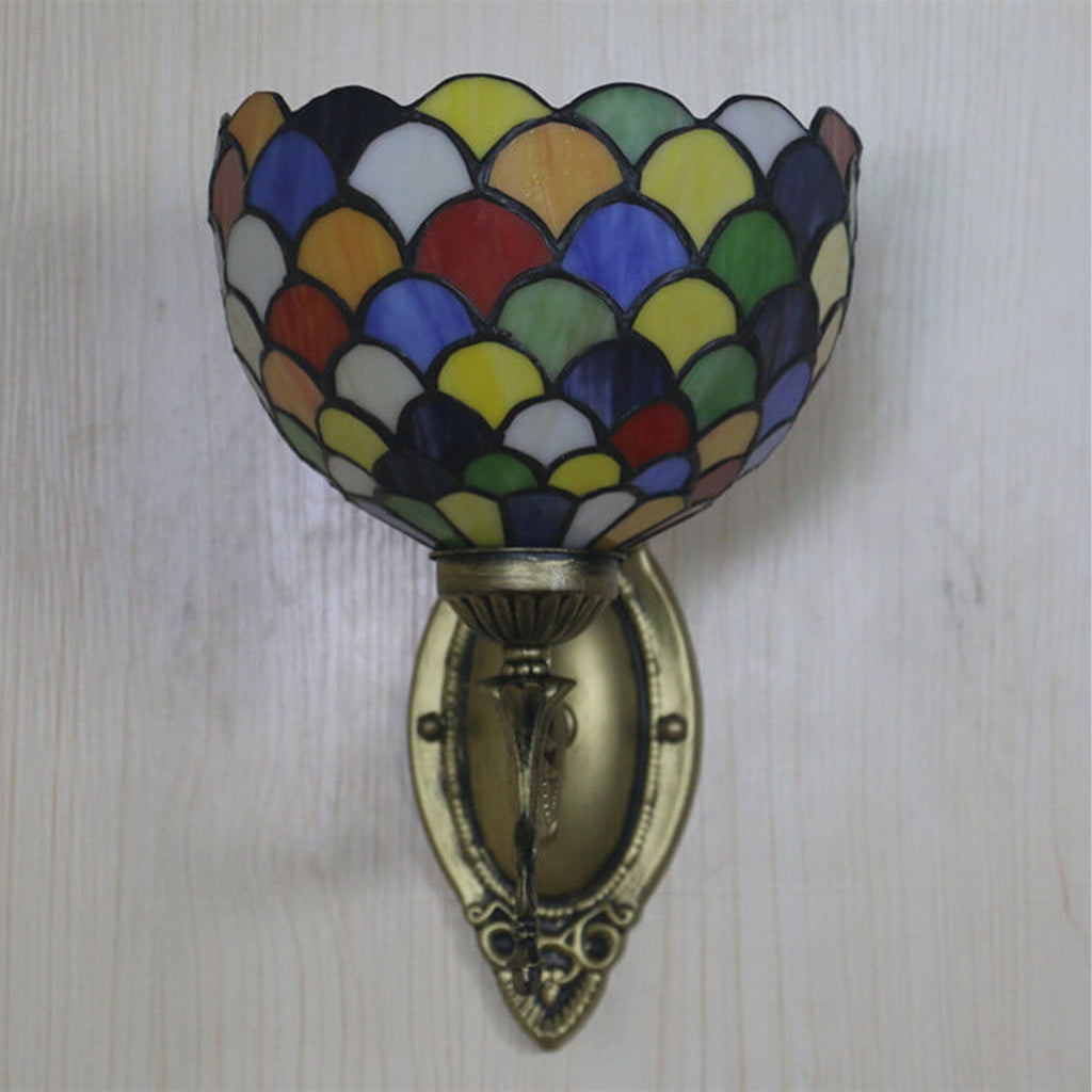 Stained Dot Glass Wall Lamp
