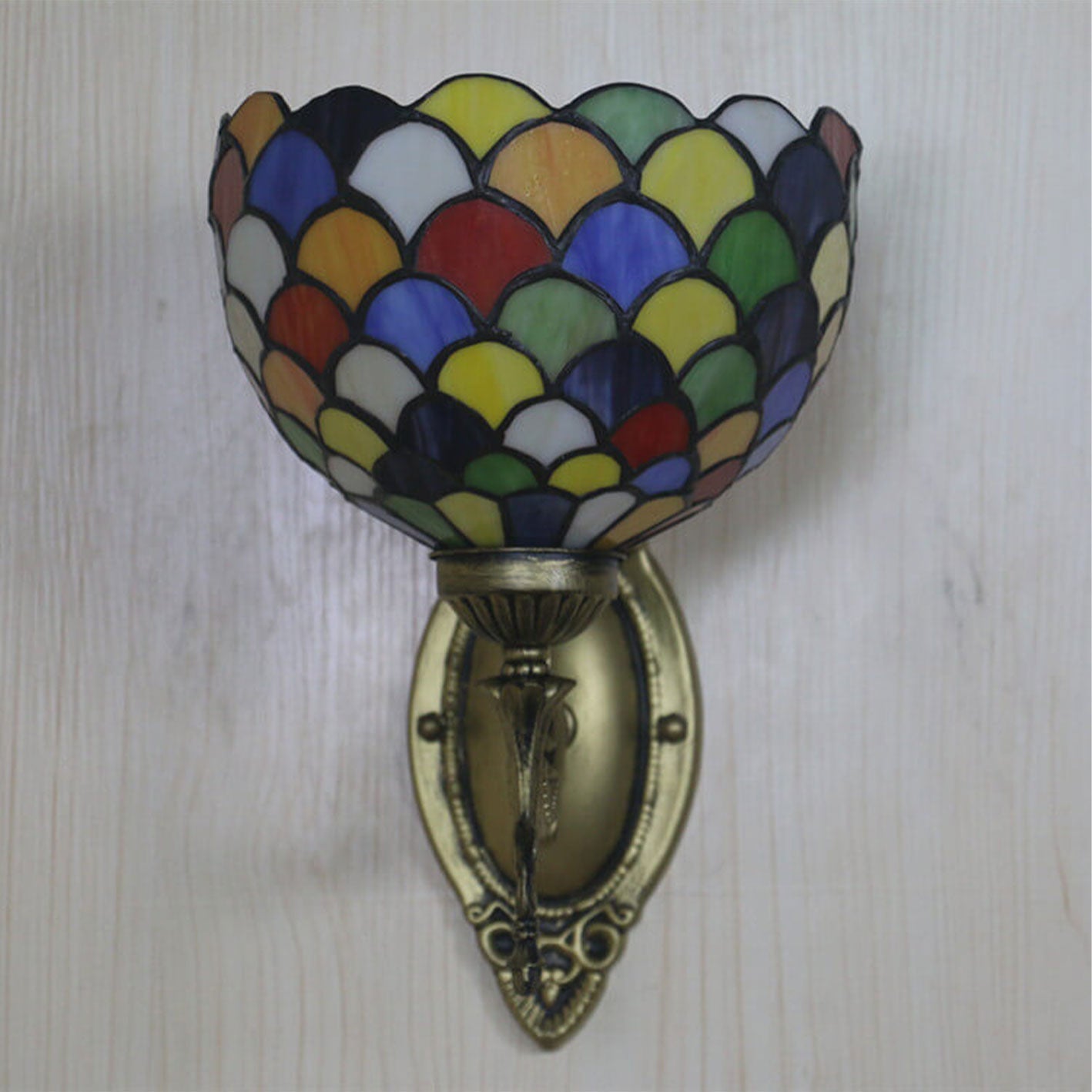 Stained Dot Glass Wall Lamp