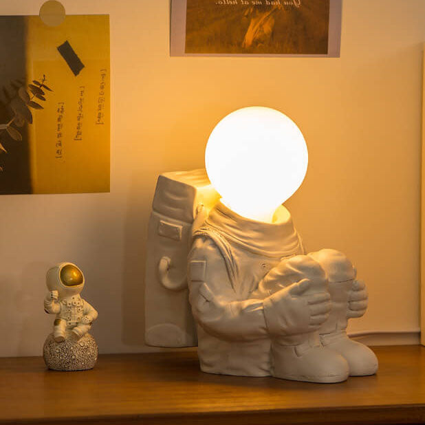 Astronaut Resin Glass Bedroom Table Lamp