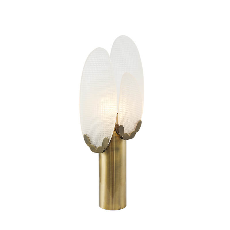 Transparent Oval Glass Sheet Table Lamp