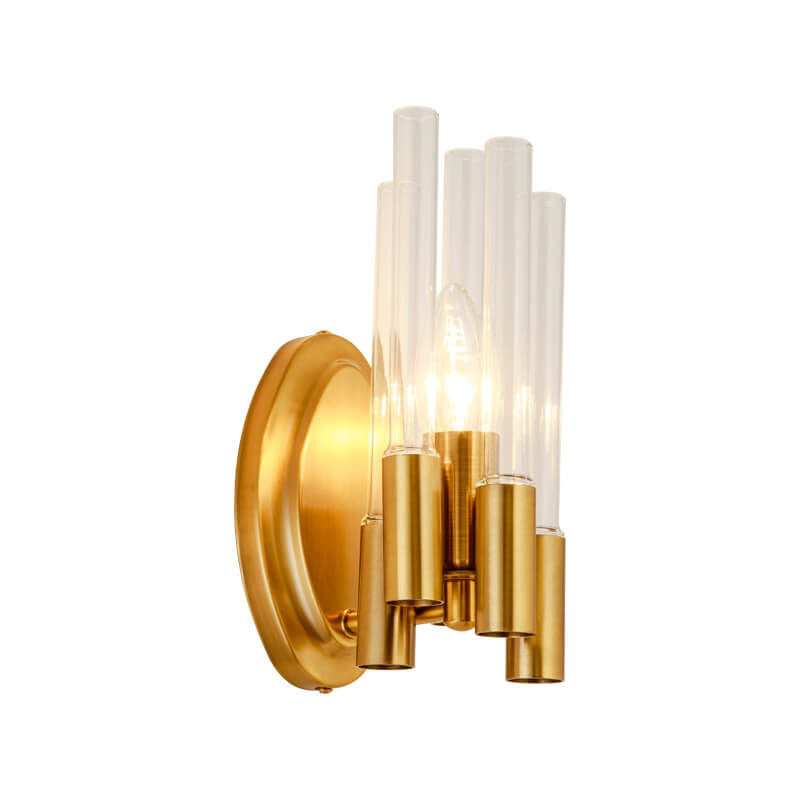 Wrought Iron Long Tube Wall Lamp