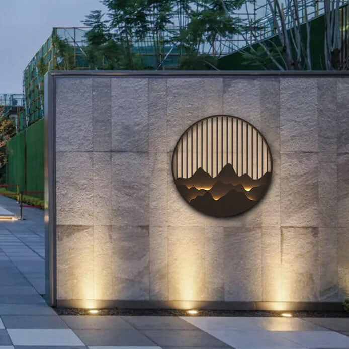 Round Mountain Stainless Steel Outdoor Light