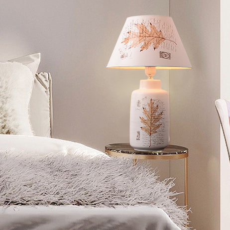 Cylinder Rectangle Ceramic Cardboard Table Lamp