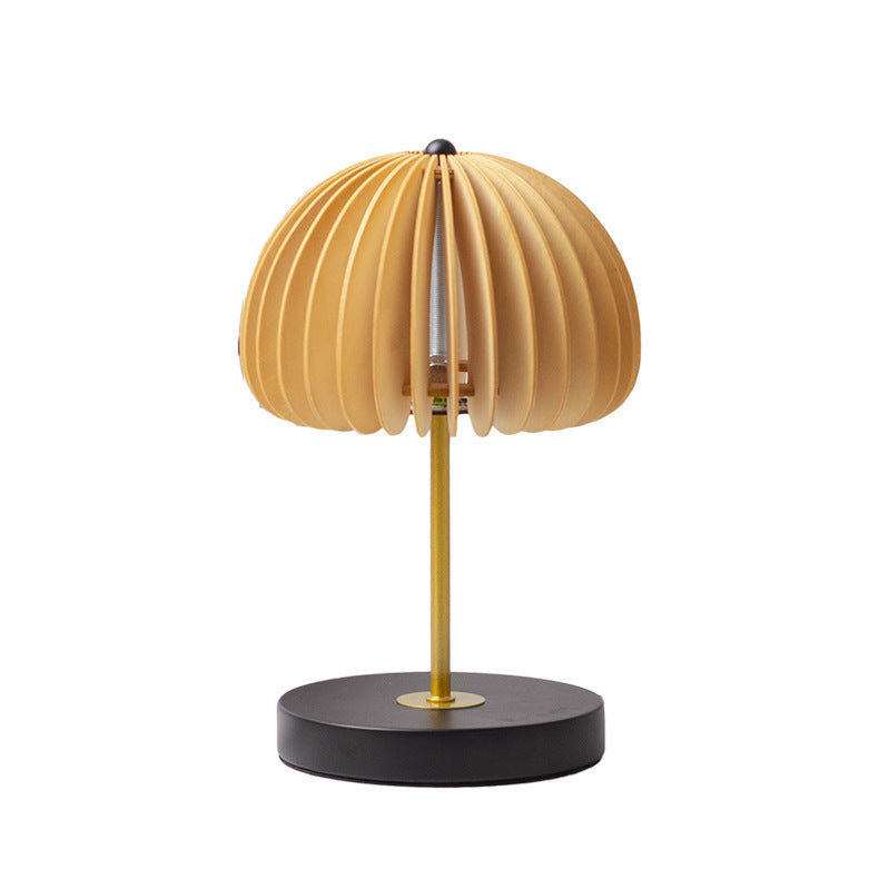 Zen Wood Dome Table Lamp