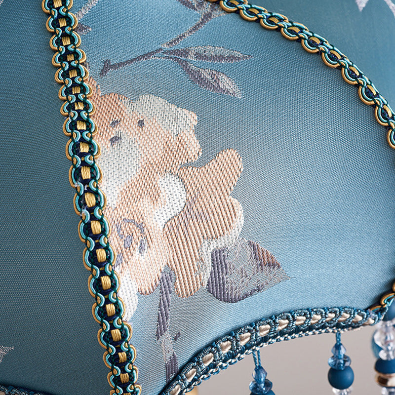 Court Top Resin Fabric Table Lamp