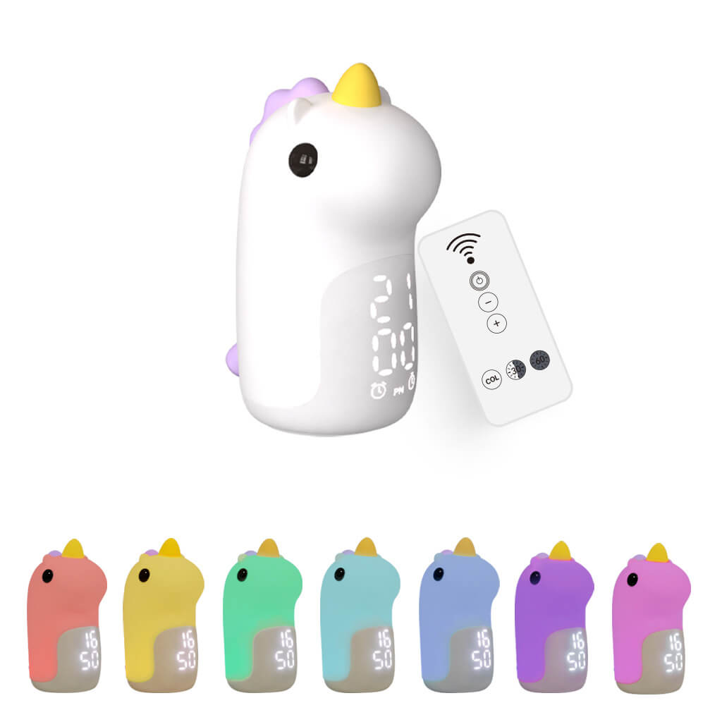 Cartoon Unicorn Timer Alarm Floor Lamp