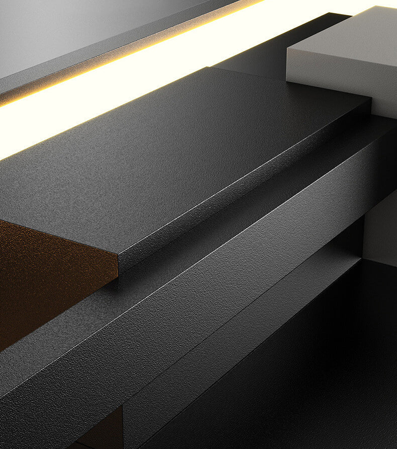 Square Frame Iron Silicone Wall Lamp