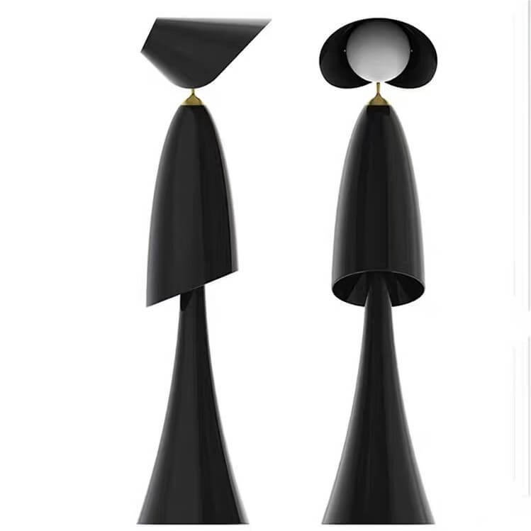 Human-Shaped Iron Glass Floor Lamp