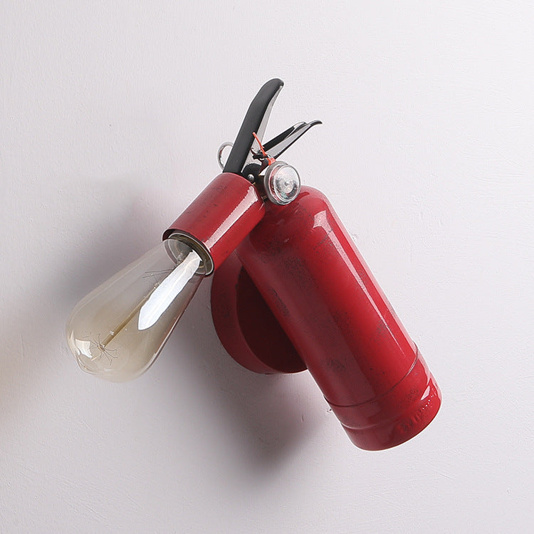 Fire Extinguisher Iron Living Wall Lamp