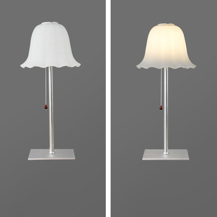 Pleated Aluminum Table Lamp