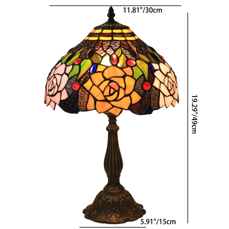 Bloom Floral Stained Glass Table Lamp