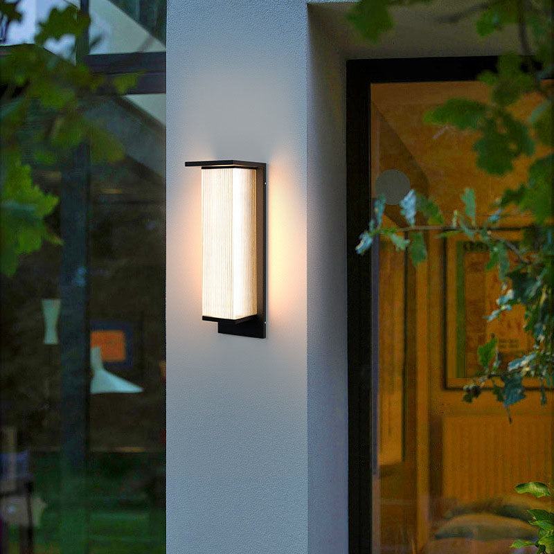 Rectangular Stainless Steel Acrylic Outdoor Light