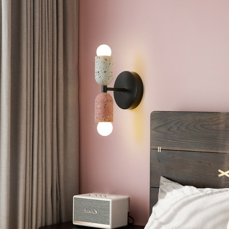 Iron Cement 2-Light Wall Lamp