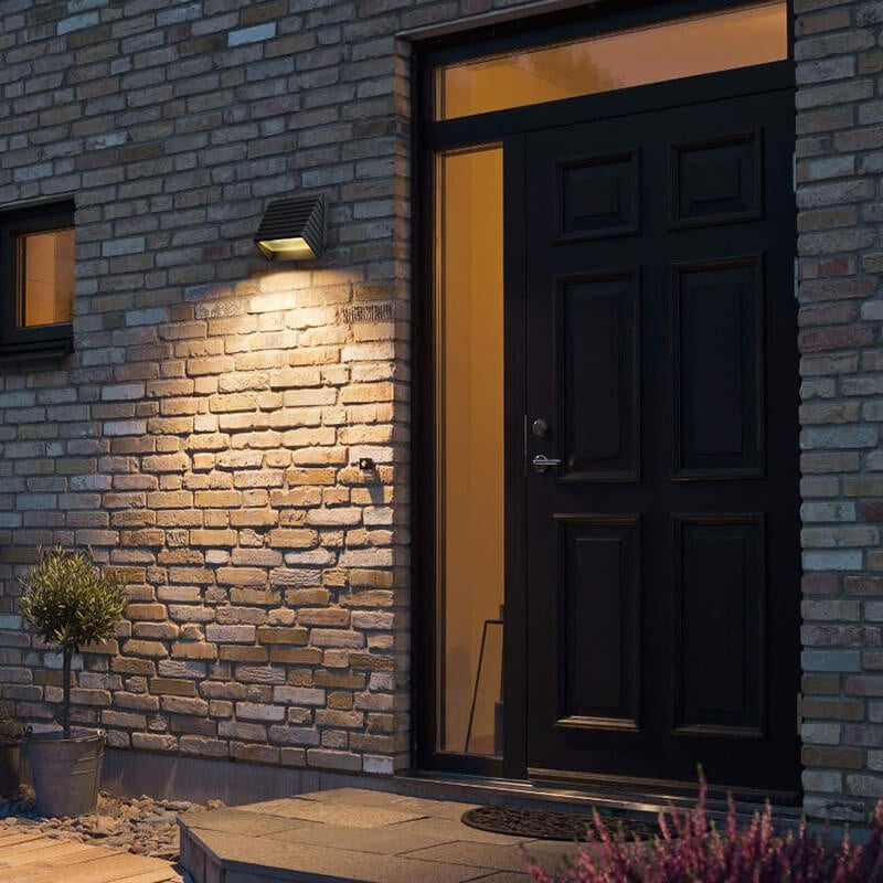 Striped Trapezoidal Patio Outdoor Light
