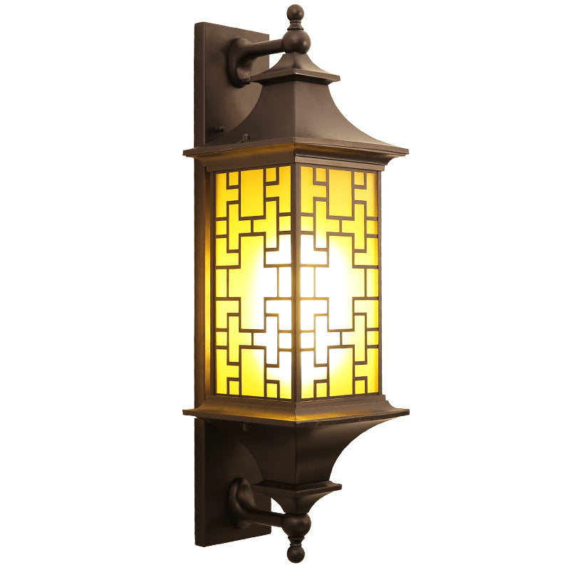 Square Lantern Cage Outdoor Light