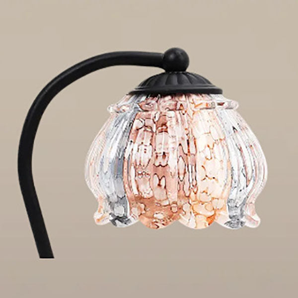 Glass Flower Shape Melting Table Lamp