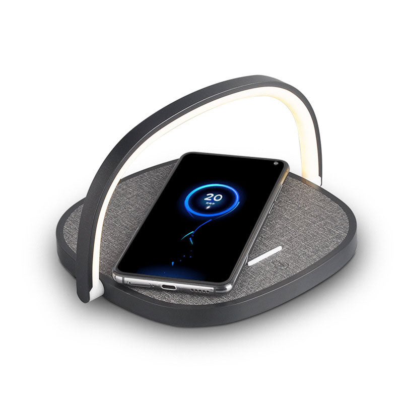 Wireless Charging Round Flat Table Lamp