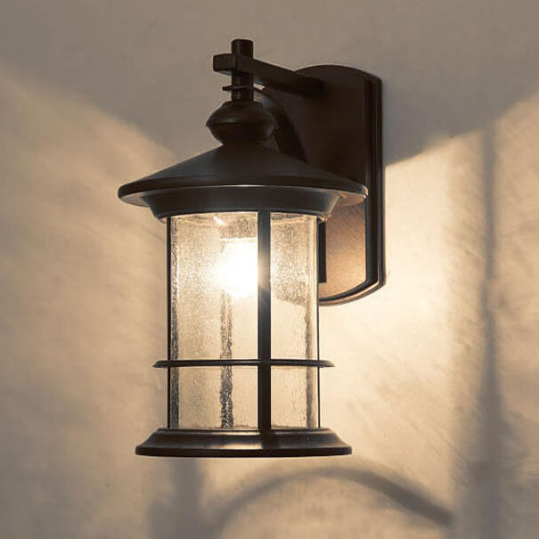 Bubble Glass Column Outdoor Light