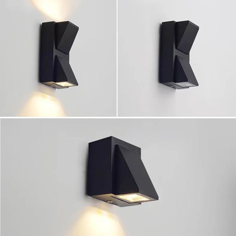 Aluminum Rectangular Triangular Prism Outdoor Light