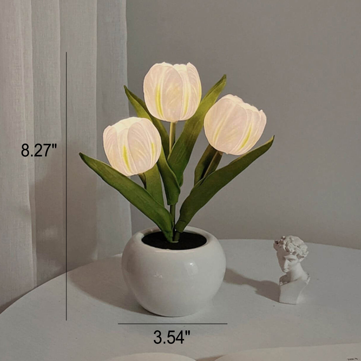 Tulip Simulation Bouquet Ceramic Table Lamp