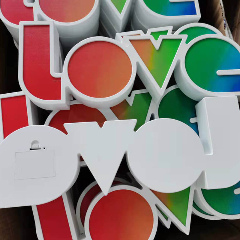 LOVE Letters Wedding Valentines Table Lamp