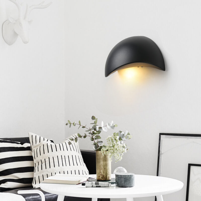 Half Round Aluminum Wall Lamp