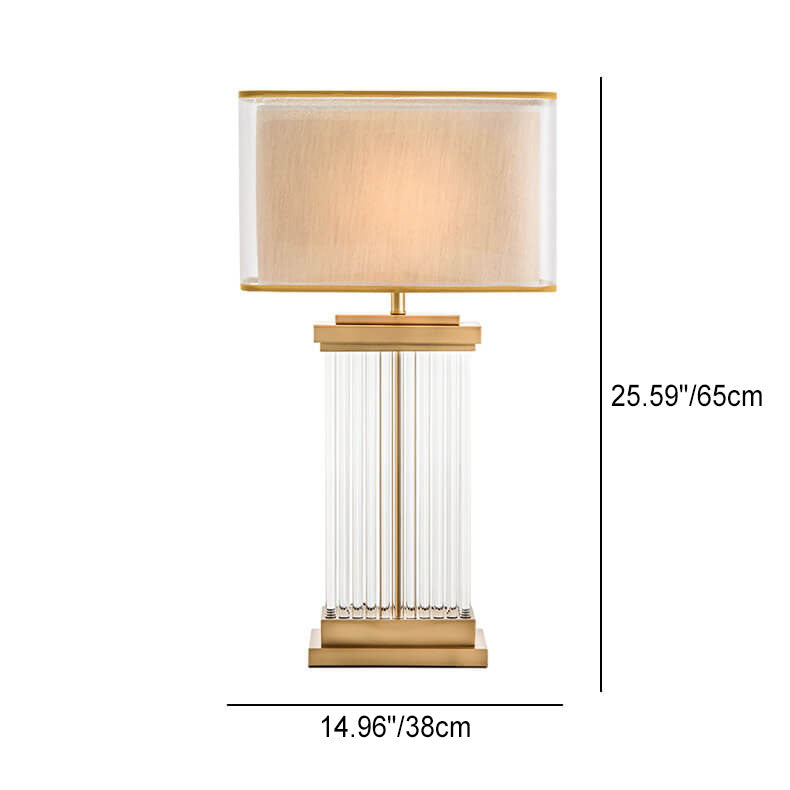 Square Hardware Table Lamp