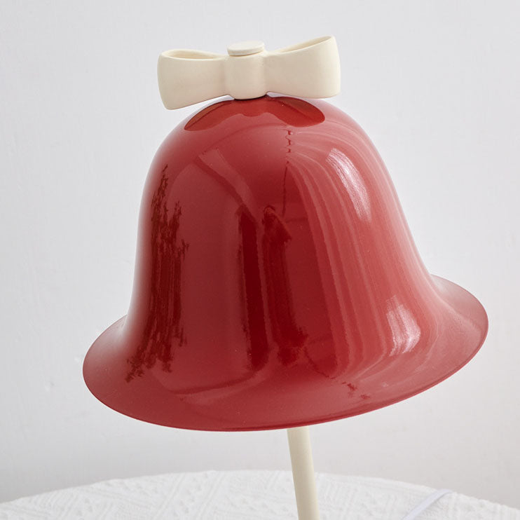 Cream Tone Bow Bell Table Lamp