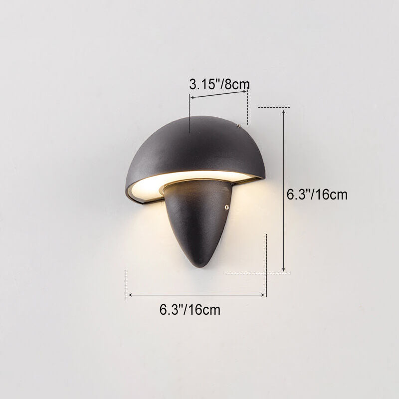 Aluminum Mushroom Outdoor Light