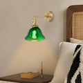 Green Cone Copper Wall Lamp