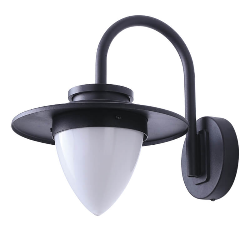 Peach Glass Iron Garden Outdoor Light