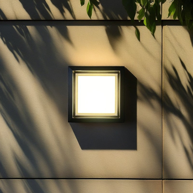 Square Aluminum Acrylic Garden Outdoor Light