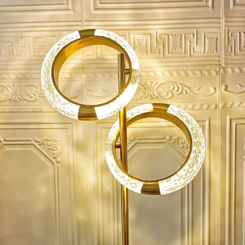 Circle Electroplated Iron Bedroom Table Lamp