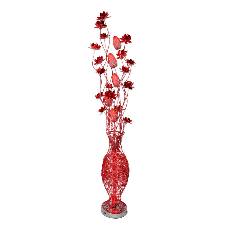 European Style Vase Flower Floor Lamp