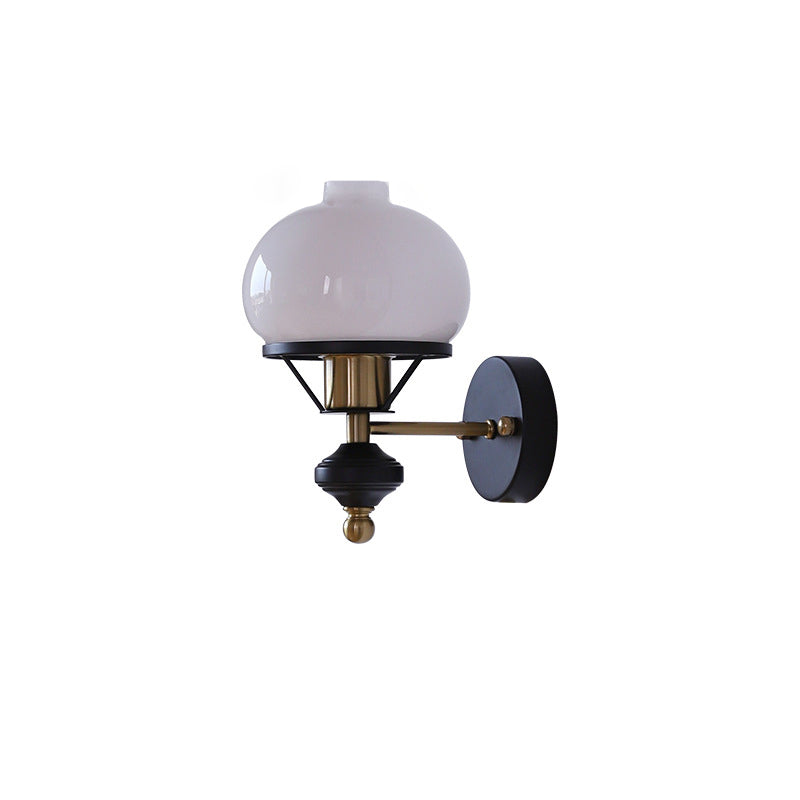 Geometric Circle Glass Iron Wall Lamp