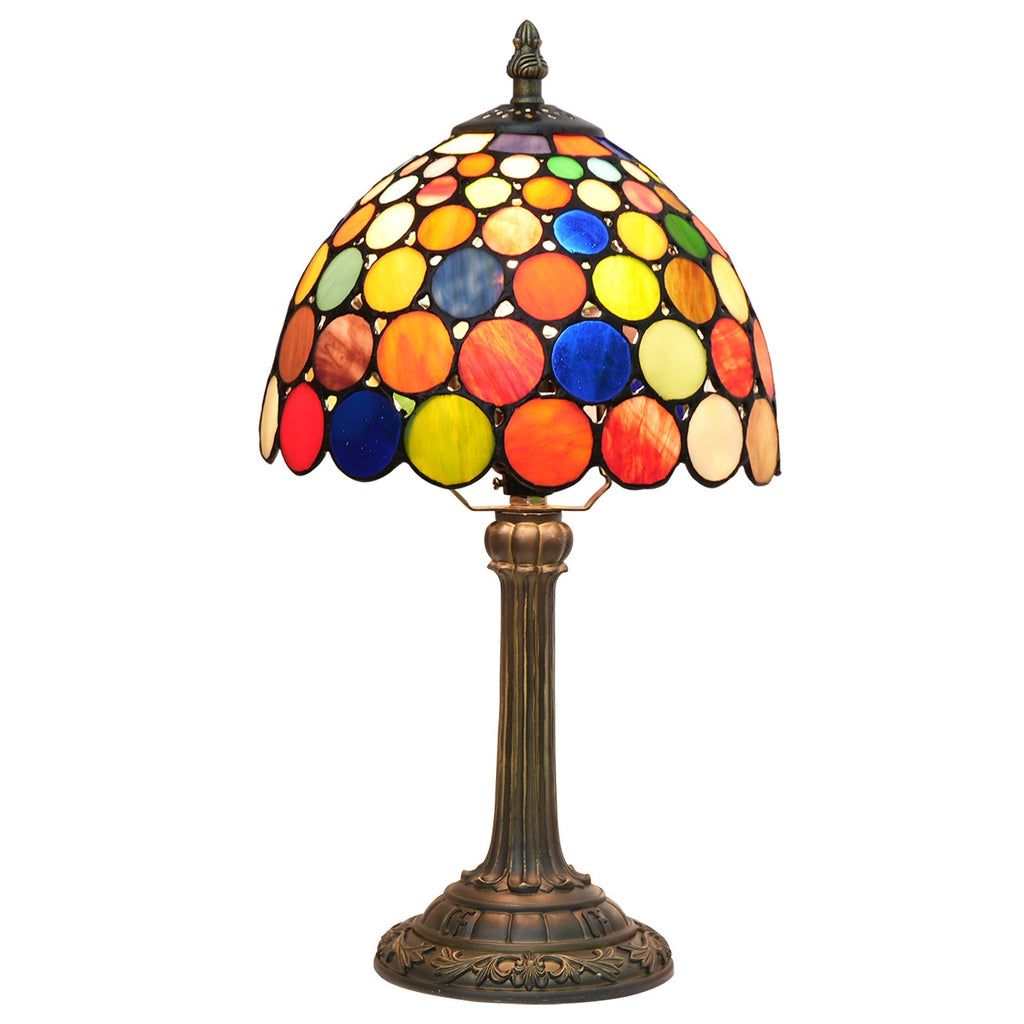 Resin Glass Dome Round Table Lamp