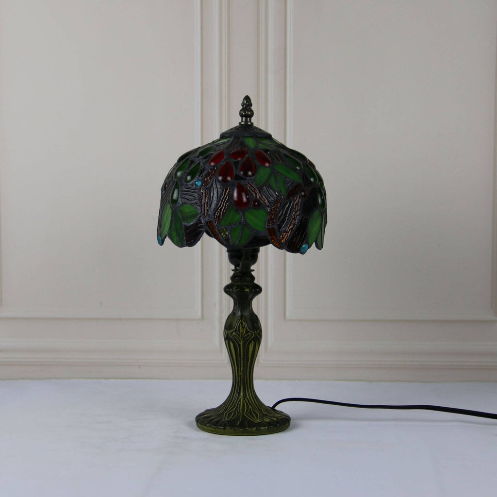 Stained Glass Fruit Dome Table Lamp