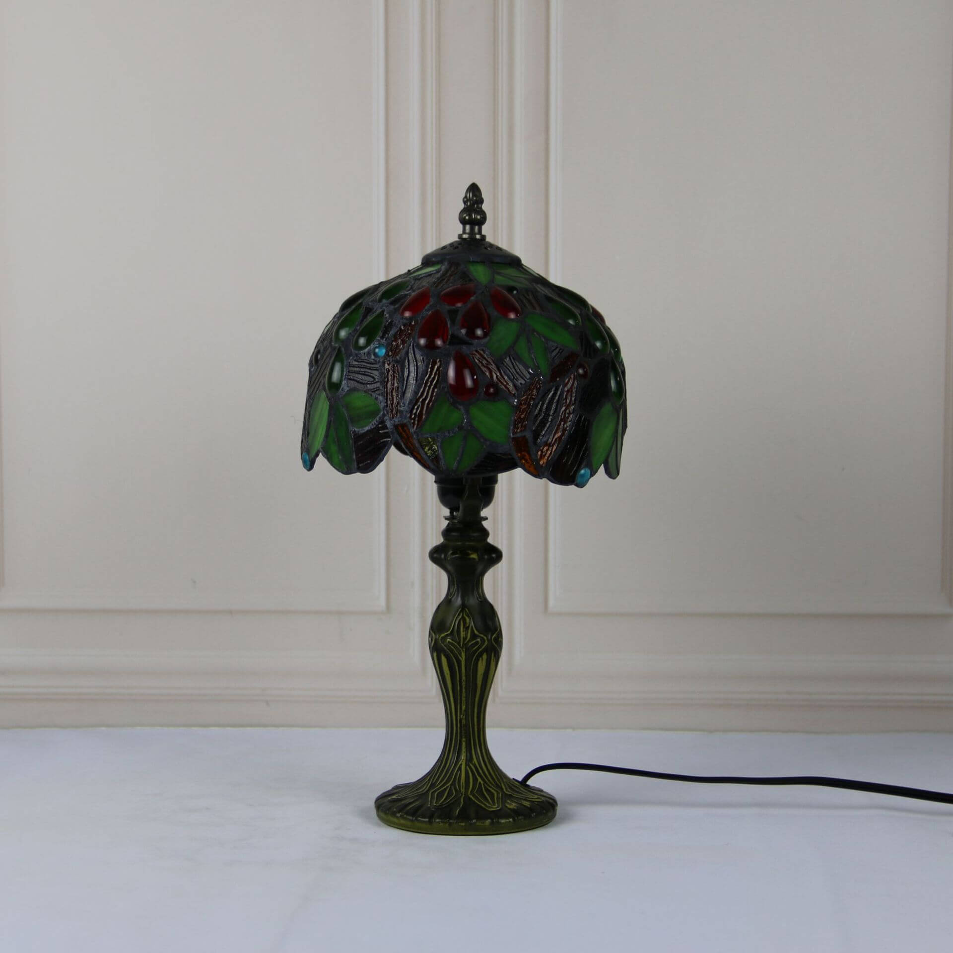 Stained Glass Fruit Dome Table Lamp