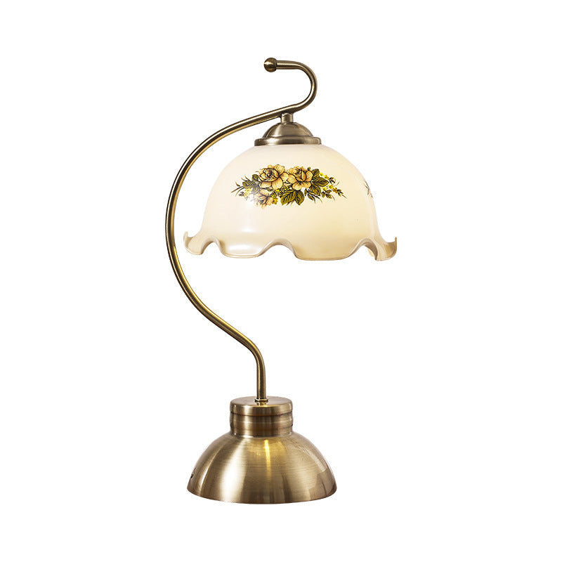 Pod Lotus Shaped Glass Table Lamp